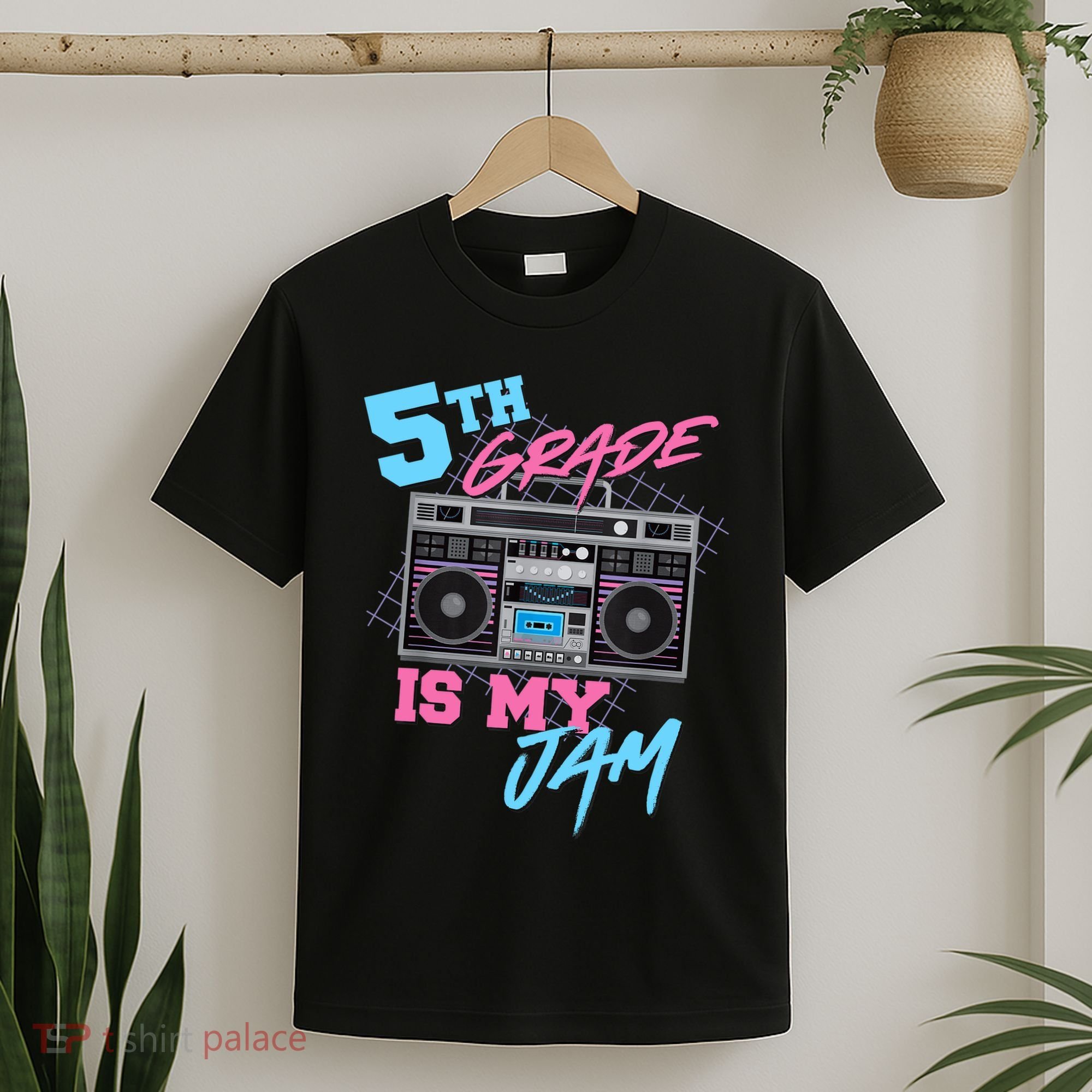 5th Grade Is My Jam - Vintage 80s Boombox Teacher Student T-Shirt
