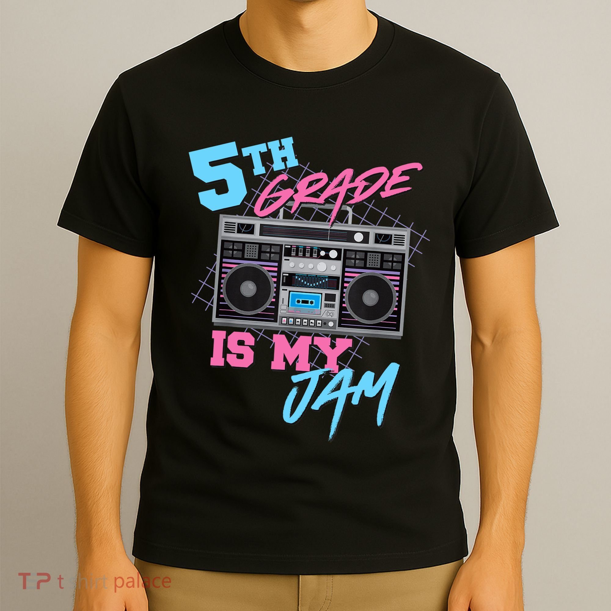 5th Grade Is My Jam - Vintage 80s Boombox Teacher Student T-Shirt