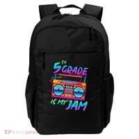 5th Grade Is My Jam First Day Of School Funny Retro Teacher Backpack thumb 0