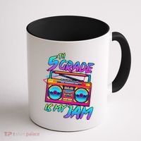 5th Grade Is My Jam First Day Of School Funny Retro Teacher Coffee Mug thumb 1