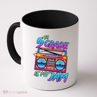 5th Grade Is My Jam First Day Of School Funny Retro Teacher Coffee Mug thumb 0