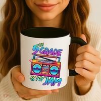 5th Grade Is My Jam First Day Of School Funny Retro Teacher Coffee Mug thumb 3
