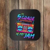 5th Grade Is My Jam First Day Of School Funny Retro Teacher Coaster thumb 0