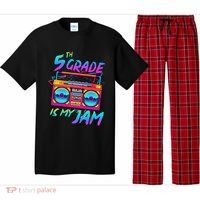 5th Grade Is My Jam First Day Of School Funny Retro Teacher Pajama Set thumb 0