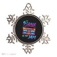 5th Grade Is My Jam First Day Of School Funny Retro Teacher Ornament thumb 0