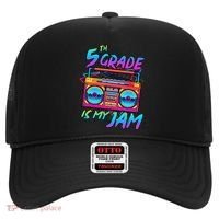 5th Grade Is My Jam First Day Of School Funny Retro Teacher Hat thumb 0