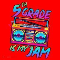 5th Grade Is My Jam First Day Of School Funny Retro Teacher Santa Hat thumb 1