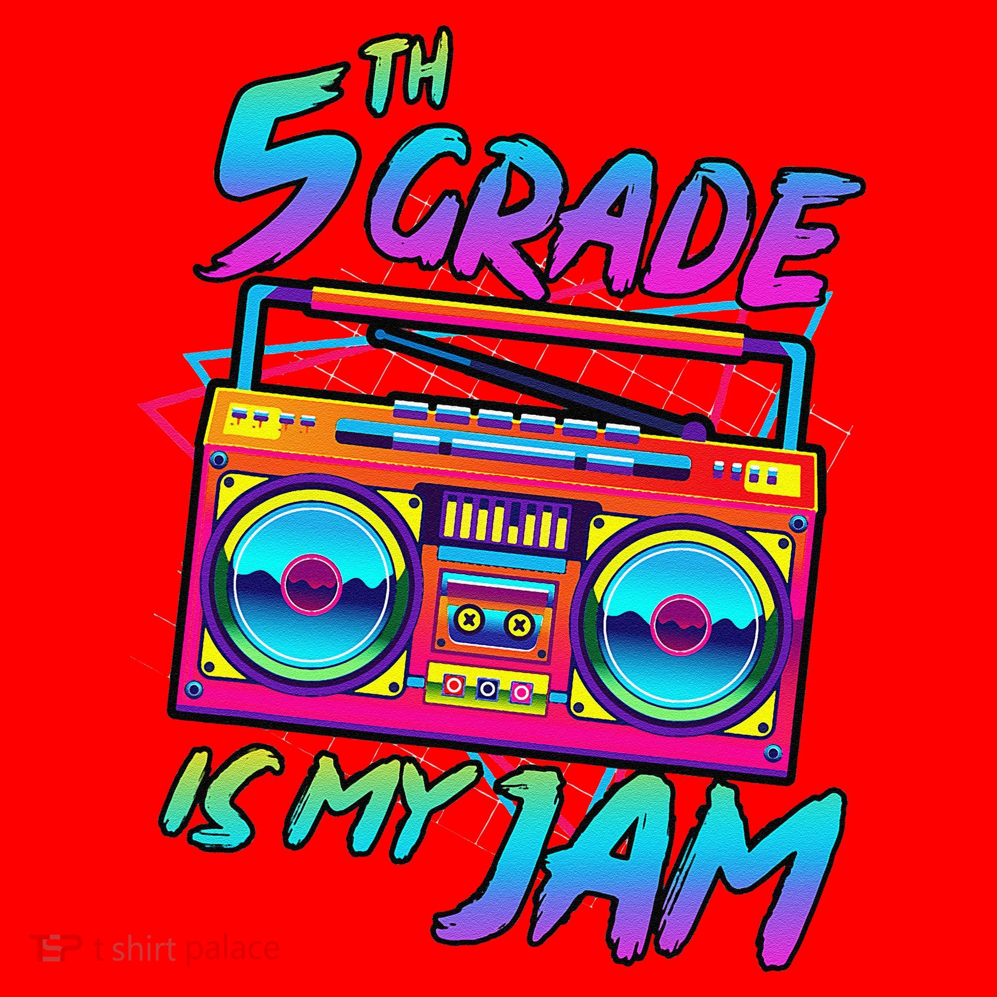 5th Grade Is My Jam First Day Of School Funny Retro Teacher Santa Hat