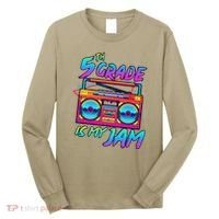 5th Grade Is My Jam First Day Of School Funny Retro Teacher Long Sleeve Shirt thumb 0