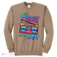 5th Grade Is My Jam First Day Of School Funny Retro Teacher Sweatshirt thumb 0