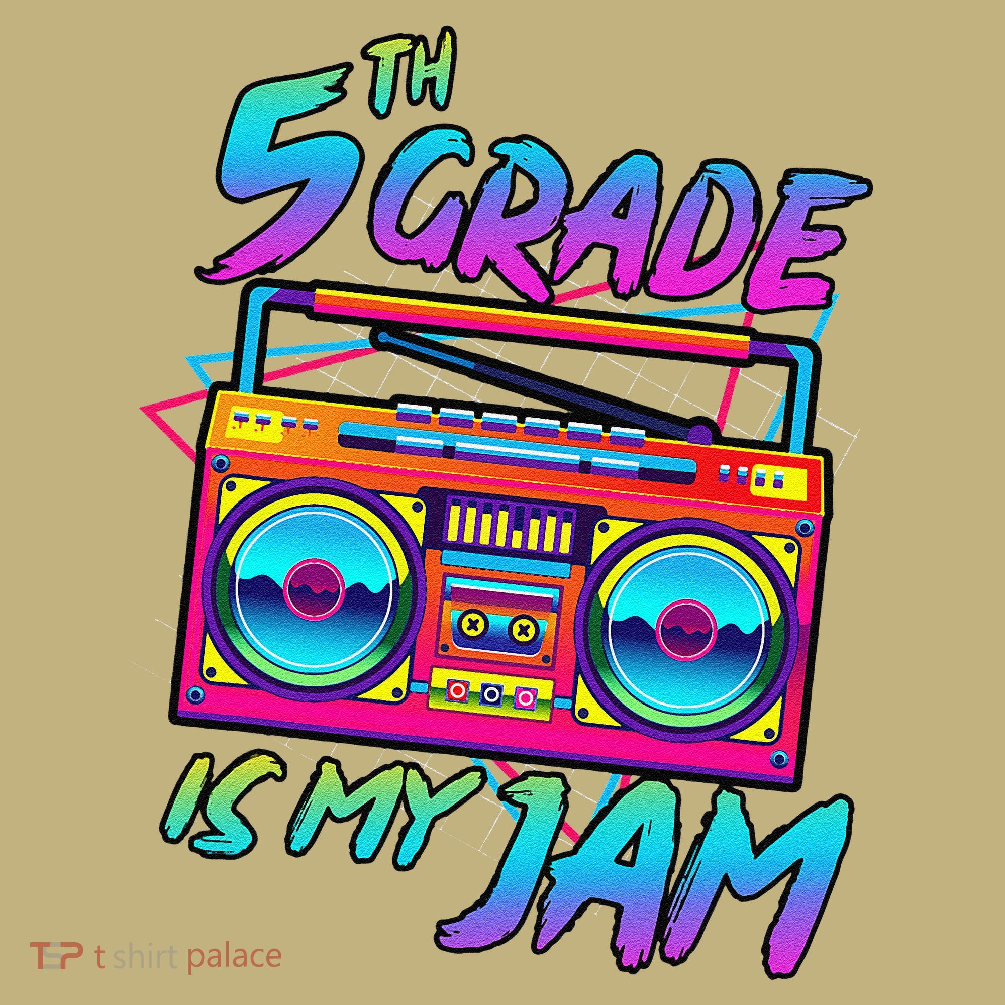 5th Grade Is My Jam First Day Of School Funny Retro Teacher Sweatshirt