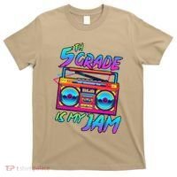 5th Grade Is My Jam First Day Of School Funny Retro Teacher T-Shirt thumb 0