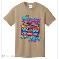 5th Grade Is My Jam First Day Of School Funny Retro Teacher Kids T-Shirt thumb 0