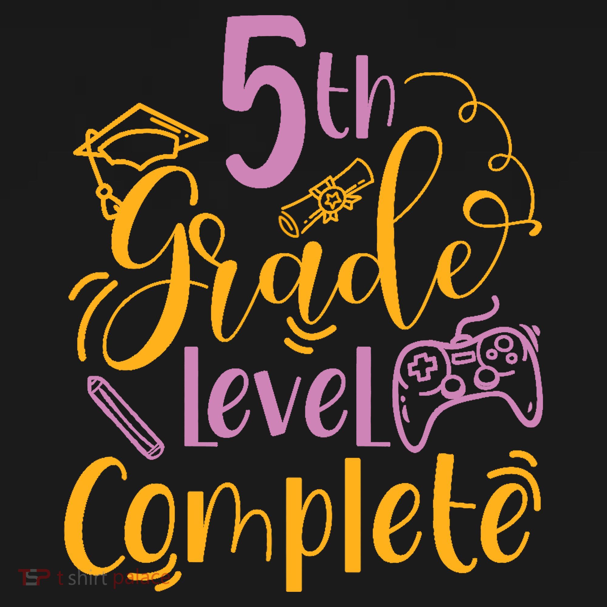 5th Grade Level Complete Fifth Grader School Graduation Hoodie