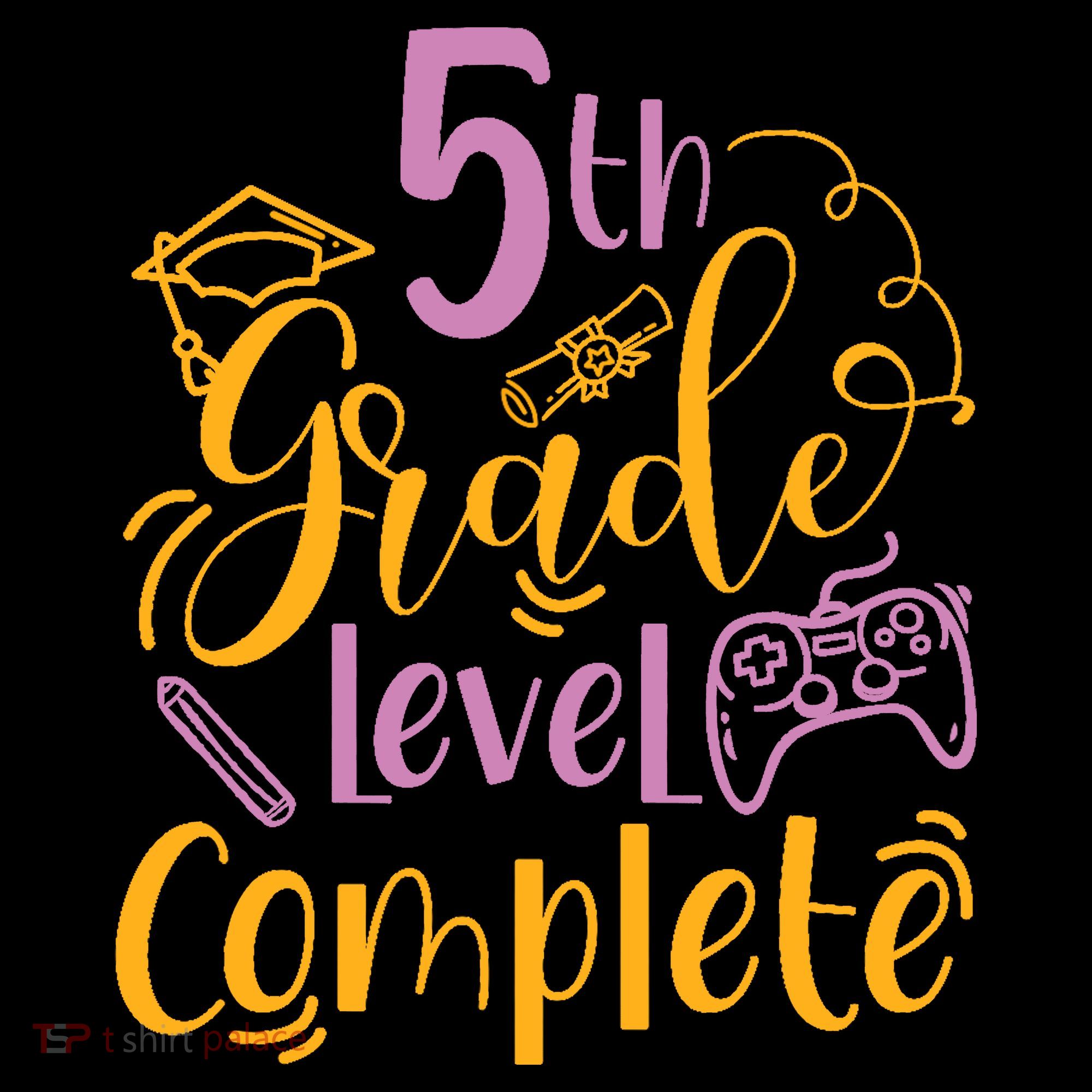 5th Grade Level Complete Fifth Grader School Graduation Mousepad
