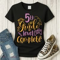 5th Grade Level Complete Fifth Grader School Graduation Women's T-Shirt thumb 3