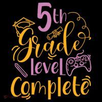 5th Grade Level Complete Fifth Grader School Graduation Kids Sweatshirt thumb 2