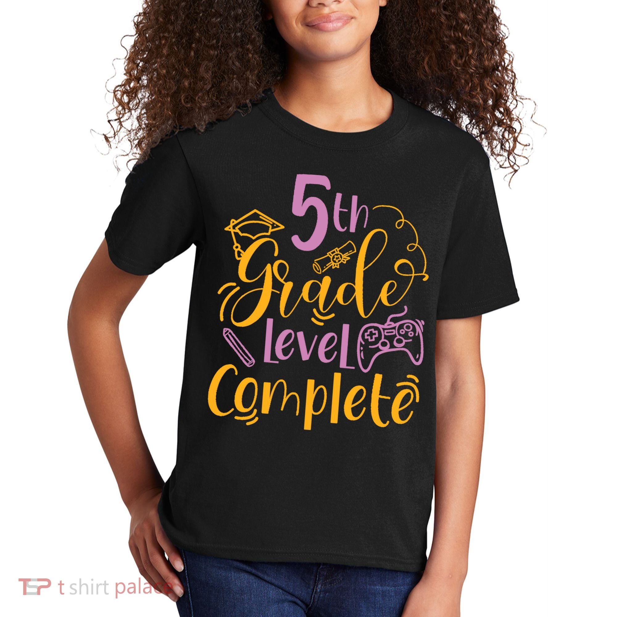 5th Grade Level Complete Fifth Grader School Graduation Kids T-Shirt