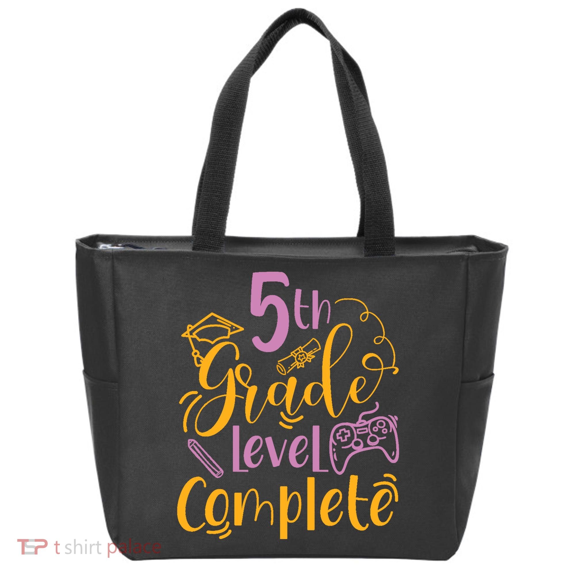 5th Grade Level Complete Fifth Grader School Graduation Tote Bag