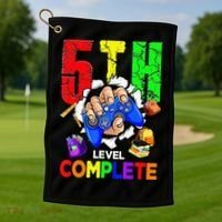 5Th Grade Level Complete Graduation Last Day Of School Golf Towel thumb 1