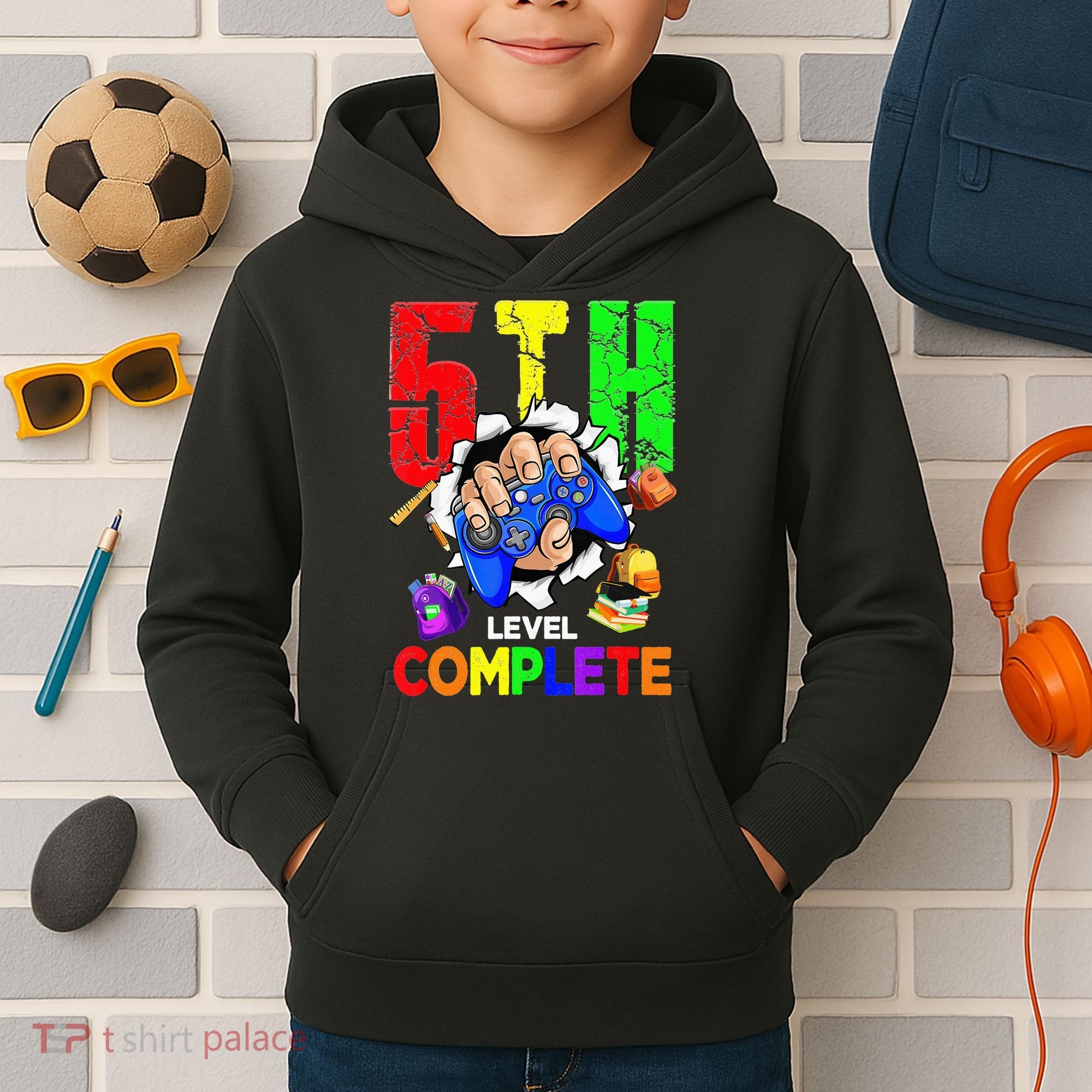 5Th Grade Level Complete Graduation Last Day Of School Kids Hoodie