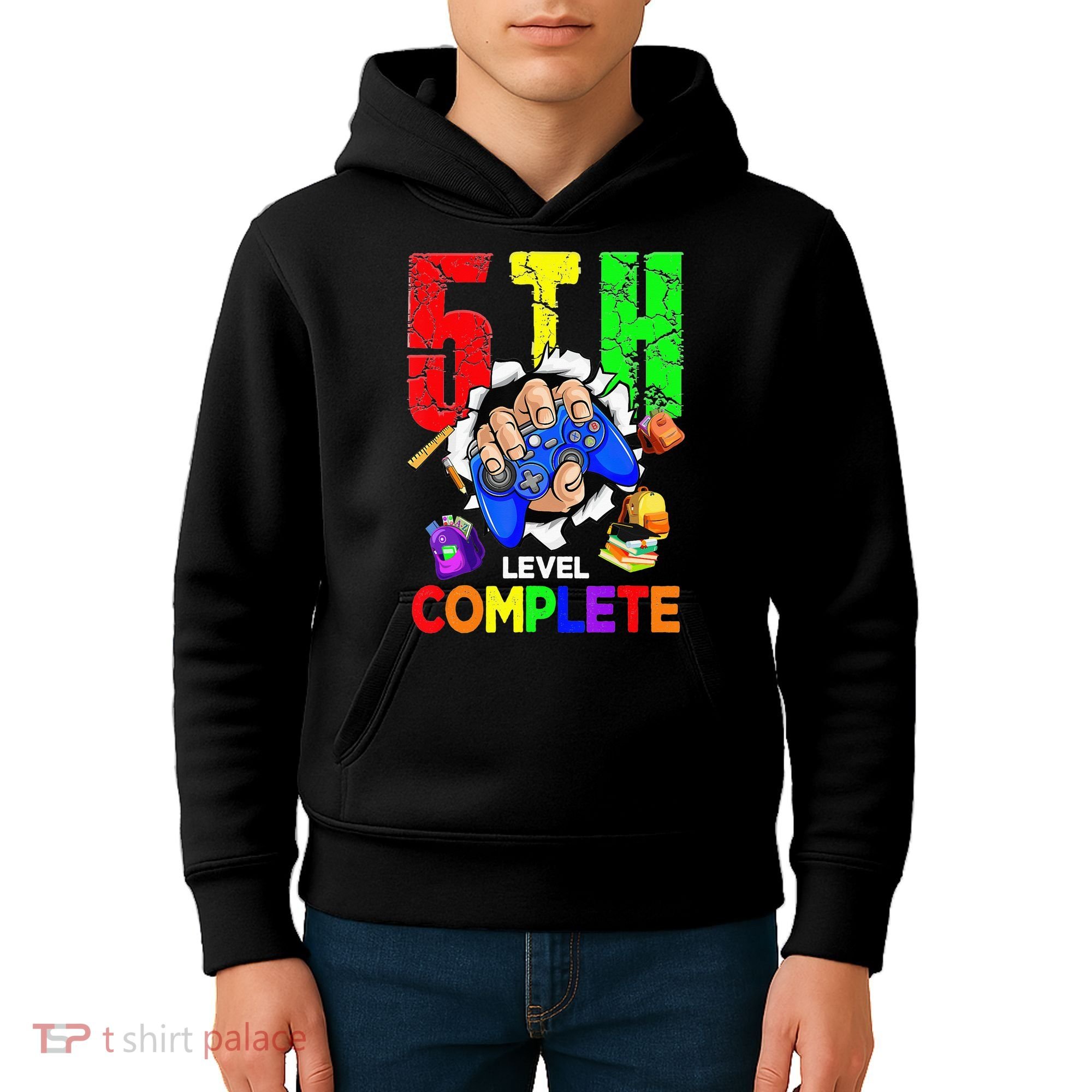 5Th Grade Level Complete Graduation Last Day Of School Kids Hoodie