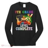 5Th Grade Level Complete Last Day Of School Graduation Long Sleeve Shirt thumb 0