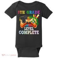 5Th Grade Level Complete Last Day Of School Graduation Baby Bodysuit thumb 0