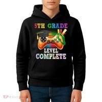 5Th Grade Level Complete Last Day Of School Graduation Kids Hoodie thumb 4