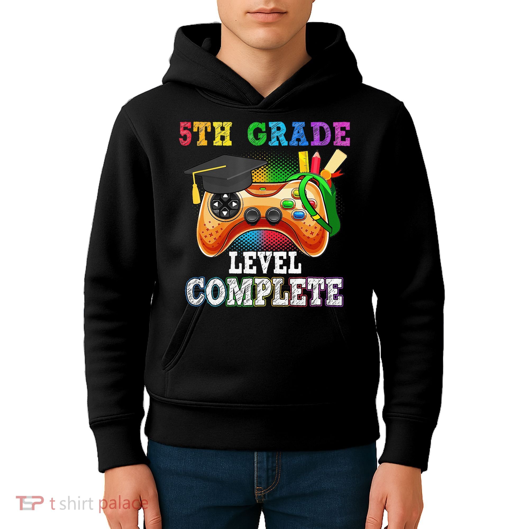 5Th Grade Level Complete Last Day Of School Graduation Kids Hoodie
