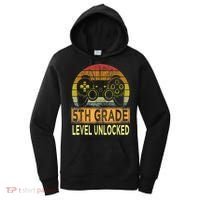 5th Grade Level Unlocked First Day Of School Video Gamer Women's Hoodie thumb 0