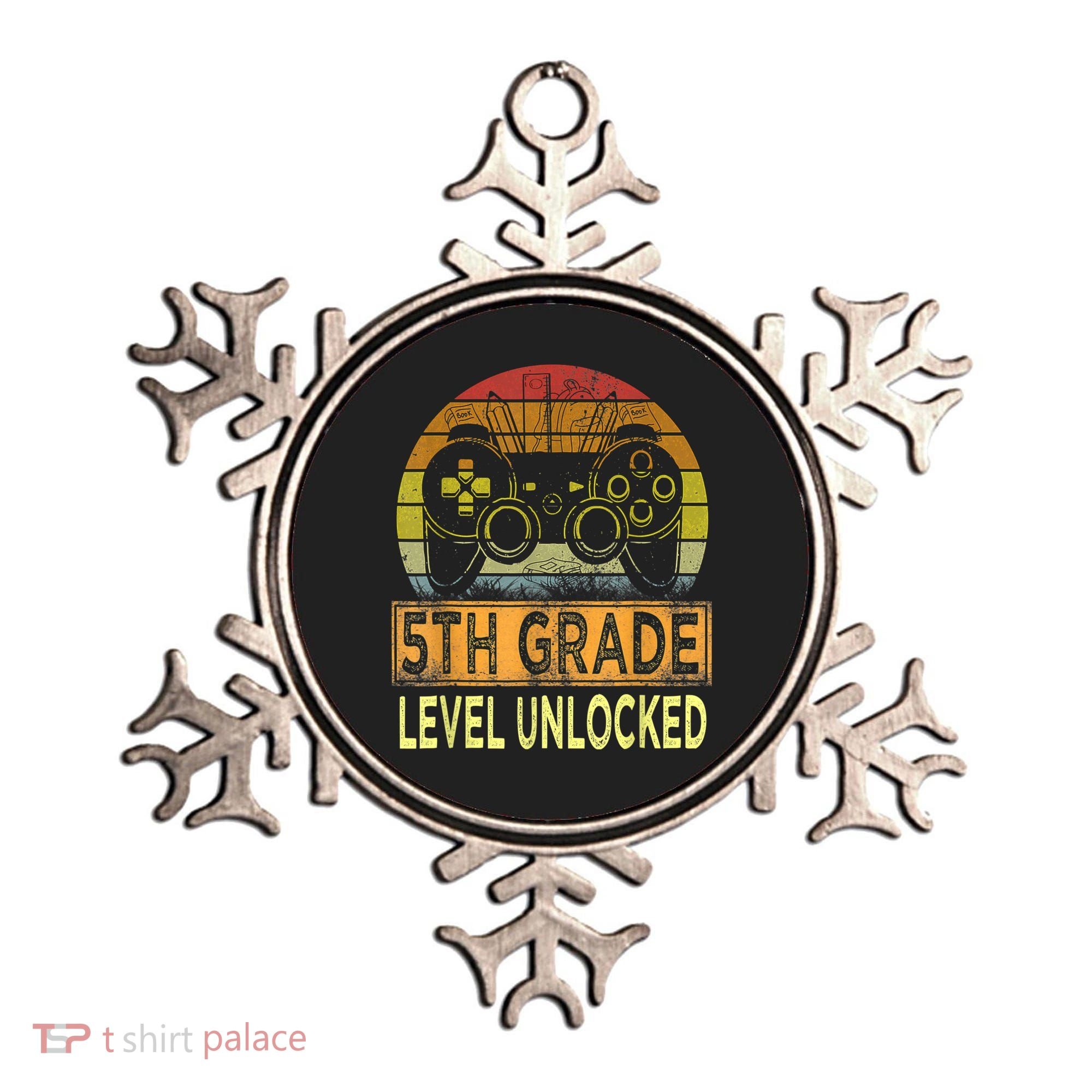 5th Grade Level Unlocked First Day Of School Video Gamer Ornament