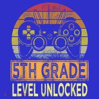 5th Grade Level Unlocked First Day Of School Video Gamer Apron thumb 3