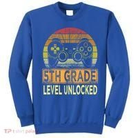 5th Grade Level Unlocked First Day Of School Video Gamer Sweatshirt thumb 0