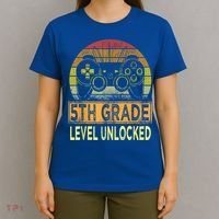 5th Grade Level Unlocked First Day Of School Video Gamer T-Shirt thumb 4