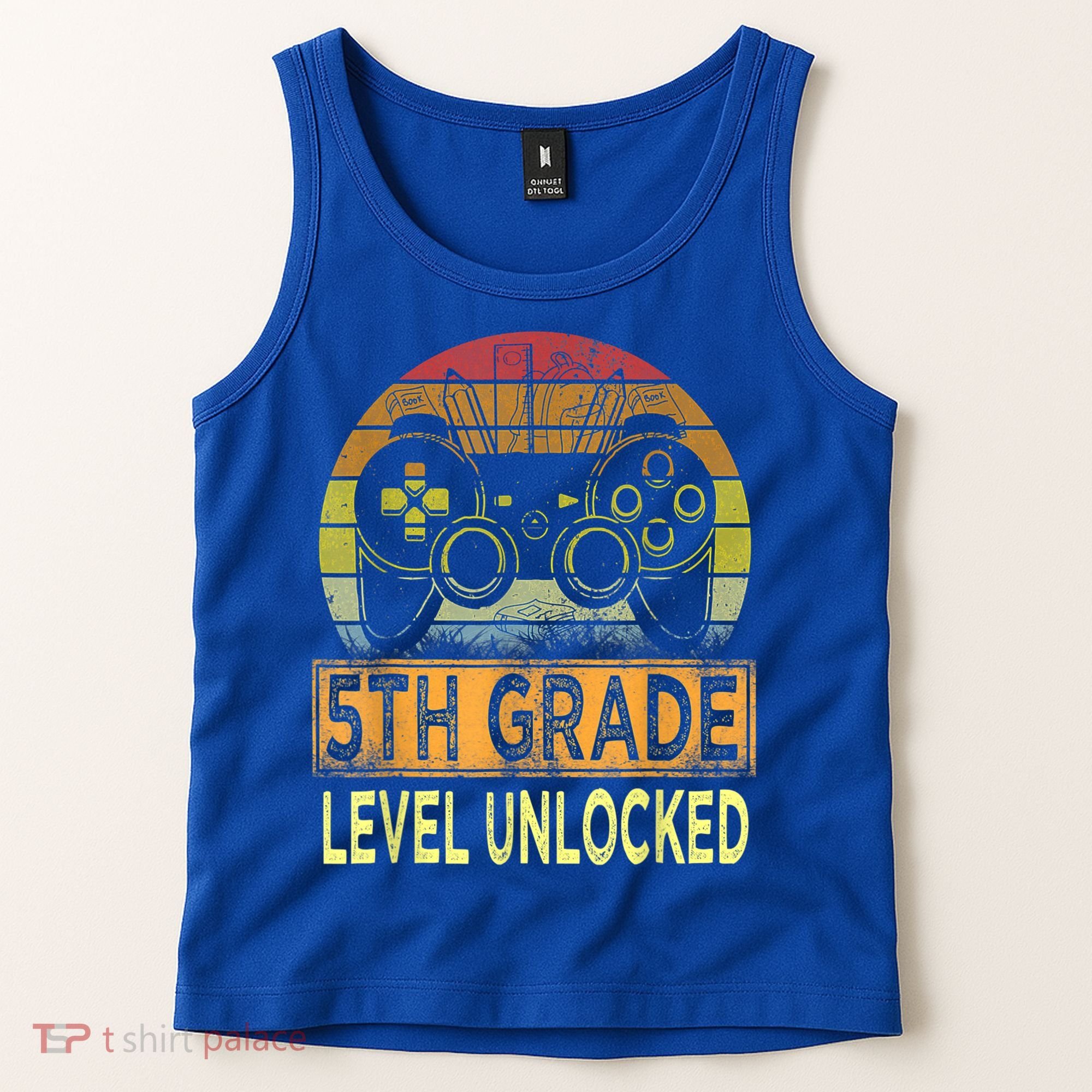 5th Grade Level Unlocked First Day Of School Video Gamer Tank Top