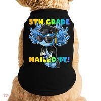 5th Grade Nailed It Axolotl Graduation Cap And Gown Doggie Tank thumb 0