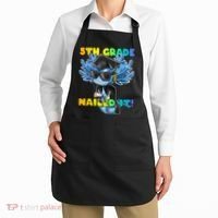 5th Grade Nailed It Axolotl Graduation Cap And Gown Apron thumb 2