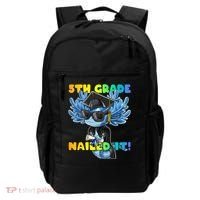 5th Grade Nailed It Axolotl Graduation Cap And Gown Backpack thumb 0