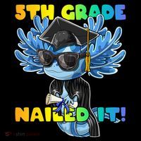 5th Grade Nailed It Axolotl Graduation Cap And Gown Coffee Mug thumb 5