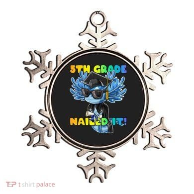 5th Grade Nailed It Axolotl Graduation Cap And Gown Ornament