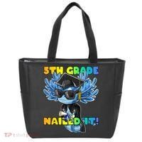5th Grade Nailed It Axolotl Graduation Cap And Gown Tote Bag thumb 0