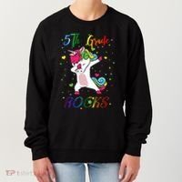 5Th Grade Rocks Dabbing Unicorn Back To School Cute Gift Women's Sweatshirt thumb 0