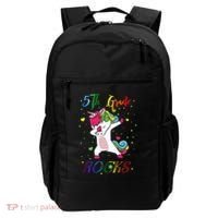 5Th Grade Rocks Dabbing Unicorn Back To School Cute Gift Backpack thumb 0