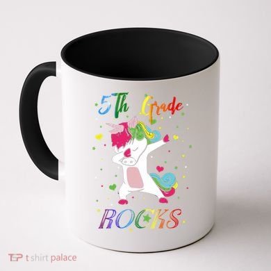 5Th Grade Rocks Dabbing Unicorn Back To School Cute Gift Coffee Mug