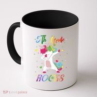 5Th Grade Rocks Dabbing Unicorn Back To School Cute Gift Coffee Mug thumb 0
