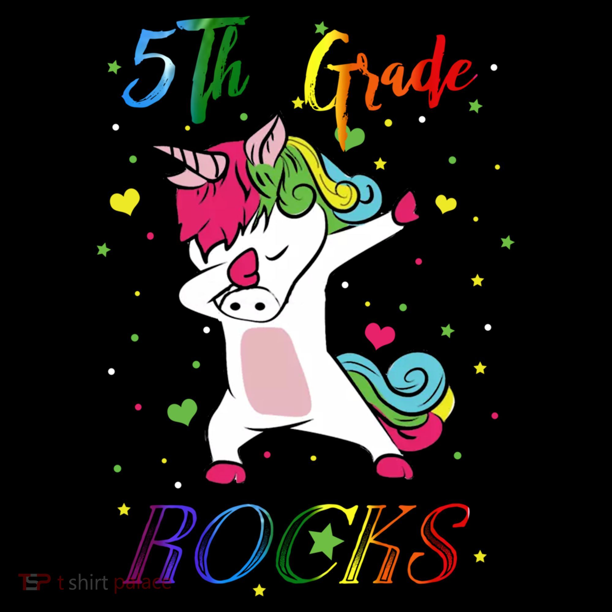 5Th Grade Rocks Dabbing Unicorn Back To School Cute Gift Women's Hoodie