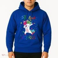 5Th Grade Rocks Dabbing Unicorn Back To School Cute Gift Hoodie thumb 2