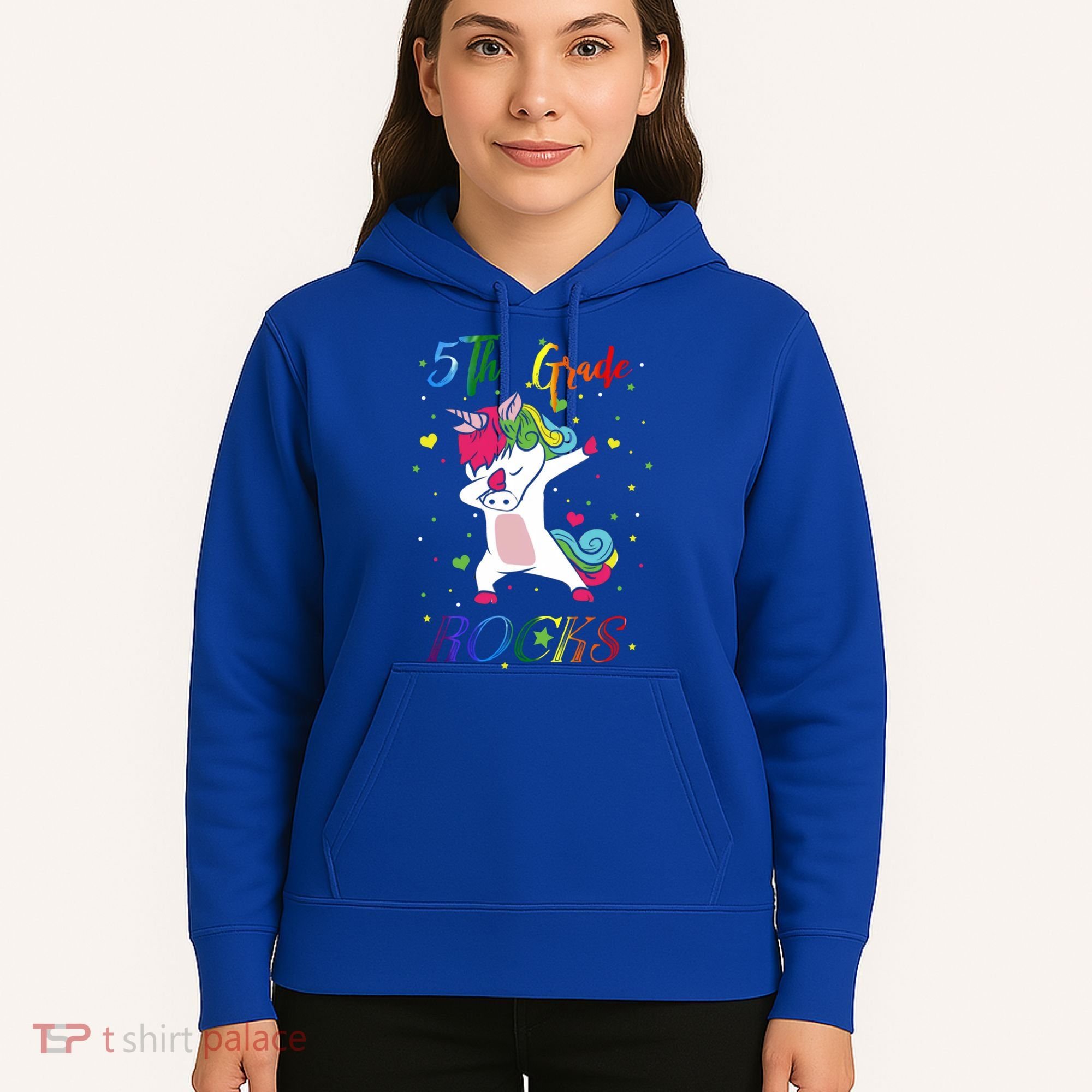 5Th Grade Rocks Dabbing Unicorn Back To School Cute Gift Hoodie