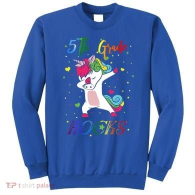 5Th Grade Rocks Dabbing Unicorn Back To School Cute Gift Sweatshirt
